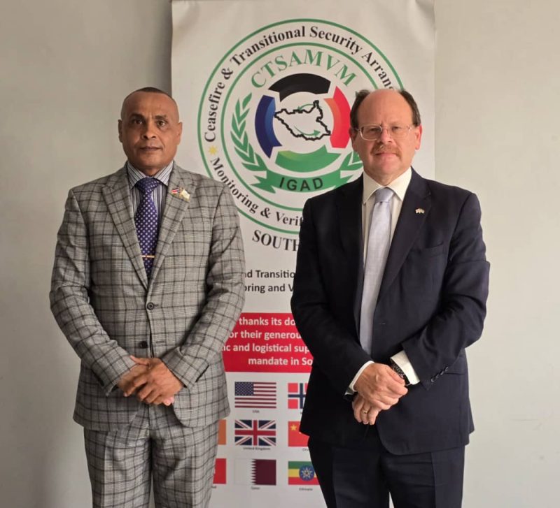 United Kingdom Ambassador to South Sudan visited the CTSAMVM headquarters in Juba.