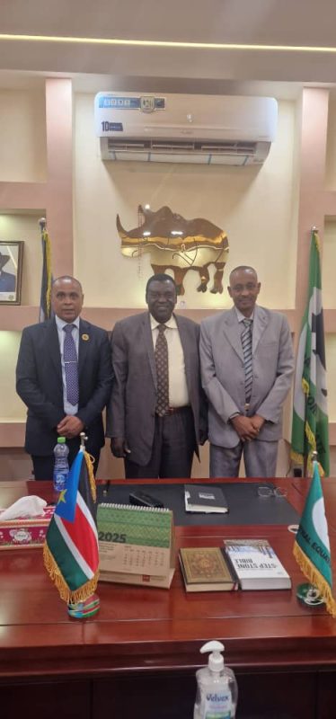 Courtesy visit to the newly appointed Governor of Central Equatoria State, Lt. Gen. Rabi Mujung Emmanuel.