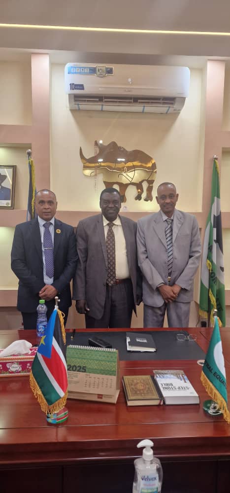 Courtesy visit to the newly appointed Governor of Central Equatoria State, Lt. Gen. Rabi Mujung Emmanuel.