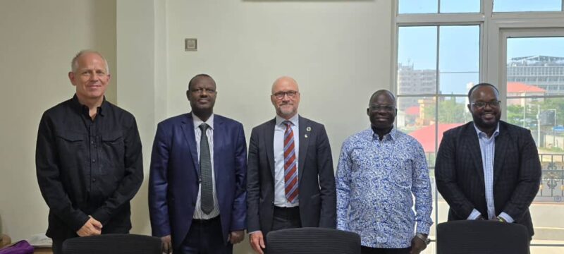 European Union Ambassador to South Sudan, His Excellency Pelle Enersson, conducted his first visit to the headquarters of CTSAMVM in Juba today.