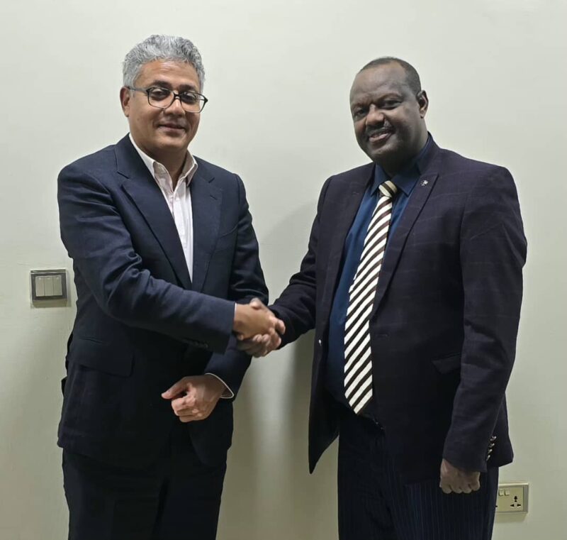 Deputy Special Representative to the Secretary-General (Political) – UNMISS, Mr. Graham Maitland, and CTSAMVM Chairperson Maj. Gen. Teshome Anagawe.