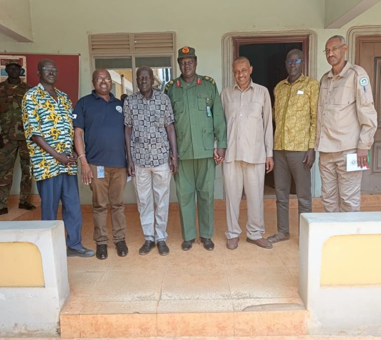 CTSAMVM delegation led by the Deputy Chairperson Brig. Gen. Yassir Hassan met yesterday with Maj. Gen. Mou Manasseh Malaak, head of JVMM/JBVMM and Peacekeeping Operations.