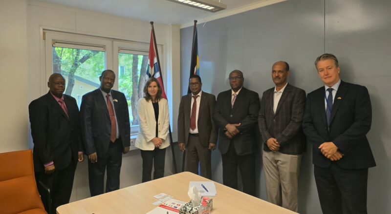CTSAMVM leadership meeting with the Minister-Counsellor and Deputy Head of Mission of the Norwegian Embassy in Juba, Ms. Inger Elisabeth Meyer,