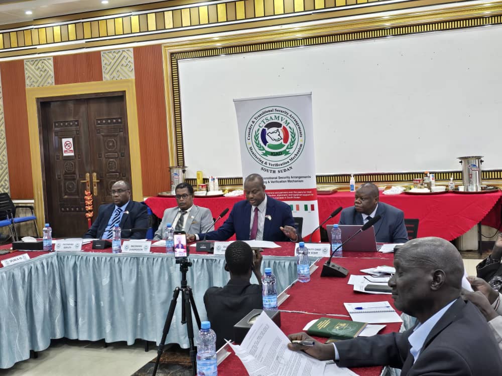 CTSAMVM Technical Committee meeting at the Beijing Hotel in Juba today, the 6th of its kind for the year 2026.