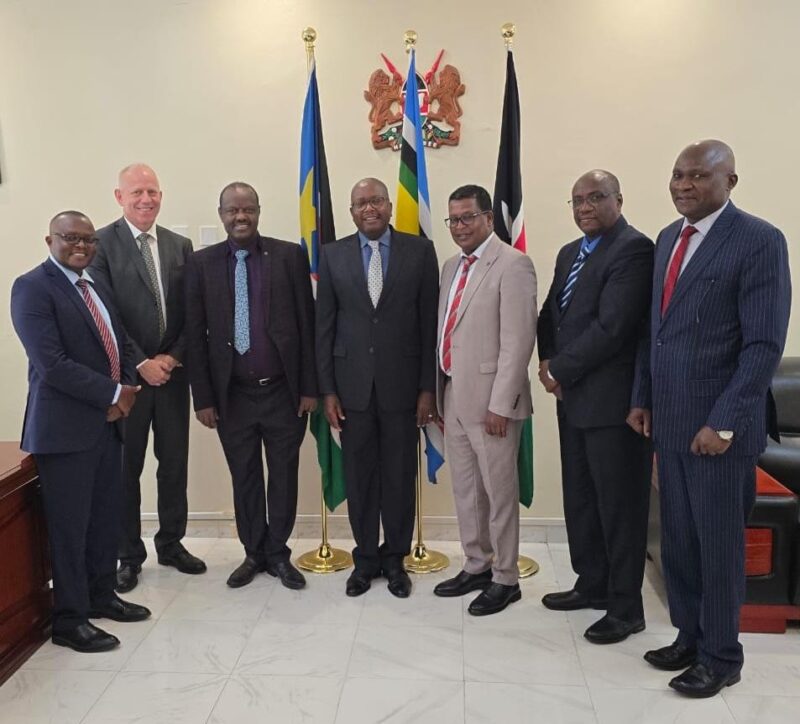 Courtesy call by the CTSAMVM leadership to His Excellency Ambassador Jeremy Ndola, Kenya’s ambassador to South Sudan