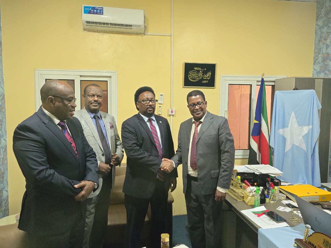 CTSAMVM’s leadership briefing H. E. Jama Hassan Khalif, the ambassador of the Federal Republic of Somalia to South Sudan