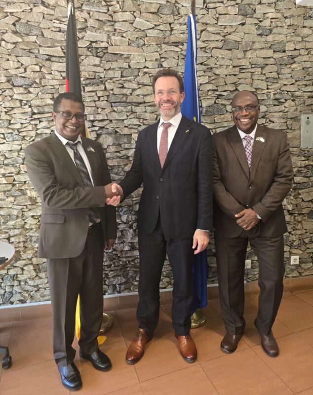 CTSAMVM leadership meeting with the newly appointed Ambassador of the Federal Republic of Germany to South Sudan, H.E. Sebastian Brökelmann.